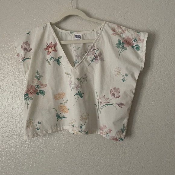 Frond V-Neck Top M/L - Picture 1 of 3